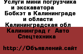 Услуги мини погрузчика и экскаватора Bobcat Бобкэт в Калининграде и области - Калининградская обл., Калининград г. Авто » Спецтехника   